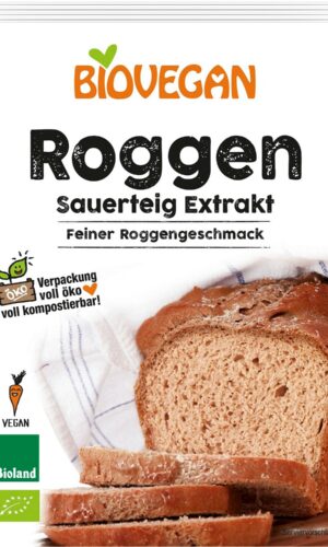 ZAKWAS CHLEBOWY ŻYTNI W PROSZKU BIO 30 g - BIOVEGAN