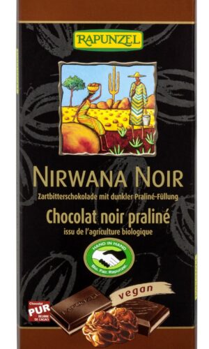 CZEKOLADA GORZKA Z NADZIENIEM TRUFLOWYM NIRWANA BIO 100 g - RAPUNZEL