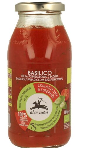 PULPA POMIDOROWA Z BAZYLIĄ BIO 500 g - ALCE NERO