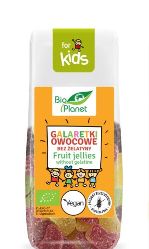 GALARETKI OWOCOWE BEZ ŻELATYNY BEZGLUTENOWE BIO 100 g - BIO PLANET