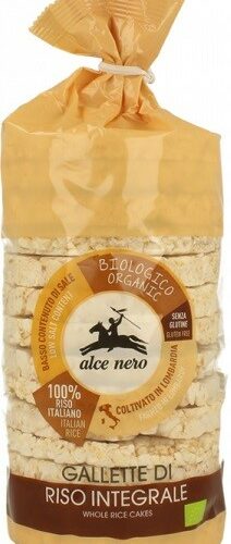 WAFLE RYŻOWE PEŁNOZIARNISTE BIO 100 g - ALCE NERO