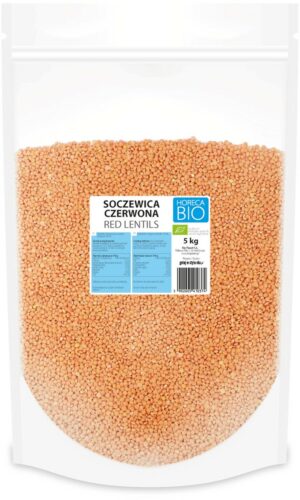 SOCZEWICA CZERWONA BIO 5 kg - HORECA (BIO PLANET)