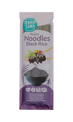 MAKARON (Z RYŻU CZARNEGO I RYŻU BRĄZOWEGO) BEZGLUTENOWY BIO 250 g - TERRASANA
