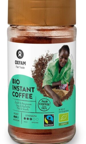 KAWA ROZPUSZCZALNA ARABICA/ROBUSTA TANZANIA FAIR TRADE BIO 100 g - OXFAM