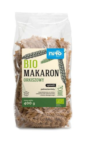 MAKARON (ORKISZOWY RAZOWY) SPIRELLI BIO 400 g - NIRO