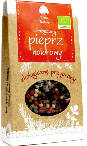 PIEPRZ KOLOROWY ZIARNO BIO 30 g - DARY NATURY