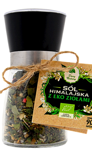 SÓL HIMALAJSKA W MŁYNKU Z BIO ZIOŁAMI 90 g - DARY NATURY