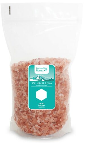SÓL HIMALAJSKA RÓŻOWA GRUBO MIELONA 1 kg - CRYSTALLINE PLANET
