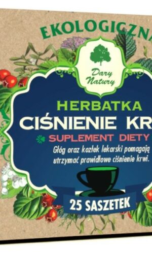 HERBATKA CIŚNIENIE KRWI BIO (25 x 2 g) 50 g - DARY NATURY