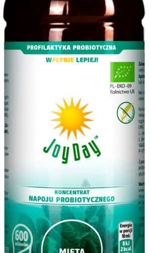 KONCENTRAT NAPOJU PROBIOTYCZNEGO MIĘTA BEZGLUTENOWY BIO 500 ml - JOY DAY