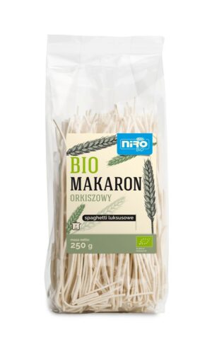 MAKARON (ORKISZOWY) SPAGHETTI LUKSUSOWY BIO 250 g - NIRO