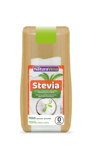 STEVIA (NA BAZIE ERYTRYTOLU I GLIKOZYDÓW STEWIOLOWYCH ZE STEWII) 150 g - NATURAVENA