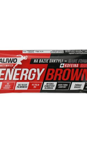 BATON ENERGY BROWNIE + KOFEINA 50 g - PALIWO DLA AKTYWNYCH