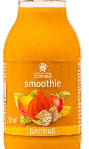 SMOOTHIE JABŁKO - MANGO - BANAN - DYNIA - BAOBAB 250 ml - REMBOWSCY