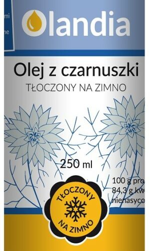 OLEJ Z CZARNUSZKI TŁOCZONY NA ZIMNO 250 ml - OLANDIA