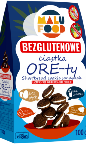 CIASTKA ORE-TY BEZ CUKRU BEZGLUTENOWE 100 g - MALU FOOD