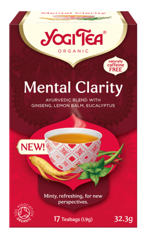 HERBATKA AJURWEDYJSKA JASNOŚĆ UMYSŁU (MENTAL CLARITY) BIO (17 x 1,9 g) 32,3 g - YOGI TEA
