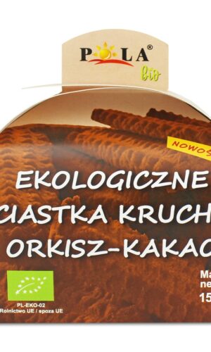 CIASTKA KRUCHE ORKISZOWE KAKAOWE BIO 150 g - POLA