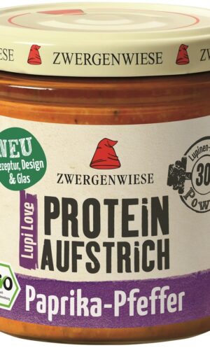 PASTA PROTEINOWA Z PAPRYKĄ I PIEPRZEM BEZGLUTENOWA BIO 135 g - ZWERGENWIESE