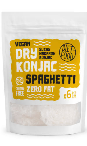 MAKARON SUCHY (KONJAC) SPAGHETTI BEZGLUTENOWY 150 g - DIET-FOOD