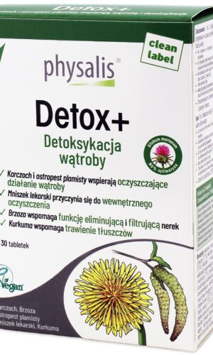 TABLETKI NA DETOKSYKACJĘ WĄTROBY 30 szt. - PHYSALIS