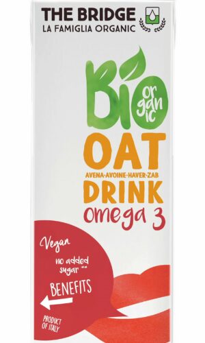 NAPÓJ OWSIANY OMEGA-3 BEZ DODATKU CUKRÓW BEZGLUTENOWY BIO 1 L - THE BRIDGE