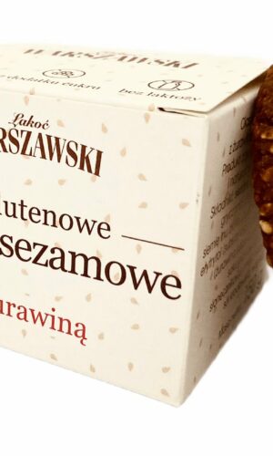 CIASTKA SEZAMOWE Z ŻURAWINĄ BEZGLUTENOWE 150 g - ŁAKOĆ WARSZAWSKI