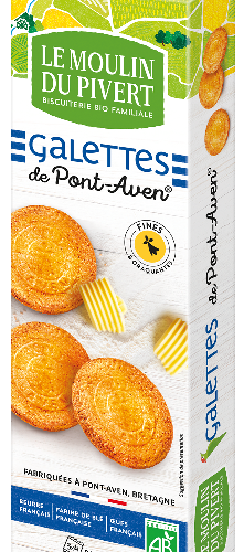 CIASTKA MAŚLANE BRETOŃSKIE BIO 100 g - LE MOULIN DU PIVERT