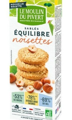 CIASTKA Z ORZECHAMI LASKOWYMI BIO 150 g - LE MOULIN DU PIVERT