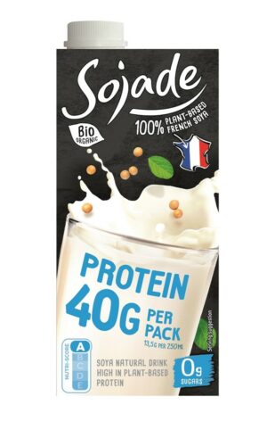 NAPÓJ WYSOKOPROTEINOWY SOJOWY NATURALNY BEZ CUKRU BEZGLUTENOWY BIO 750 ml - SOJADE