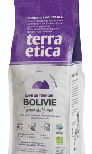 KAWA MIELONA ARABICA 100 % BOLIWIA FAIR TRADE BIO 250 g - TERRA ETICA