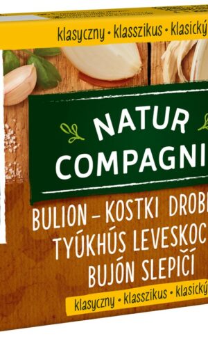 BULION - KOSTKI DROBIOWE BEZ DODATKU CUKRÓW BIO (8 x 11 g) 88 g - NATUR COMPAGNIE