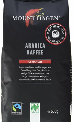 KAWA MIELONA ARABICA 100 % FAIR TRADE BIO 500 g - MOUNT HAGEN