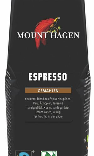 KAWA MIELONA ARABICA 100 % ESPRESSO FAIR TRADE BIO 250 g - MOUNT HAGEN