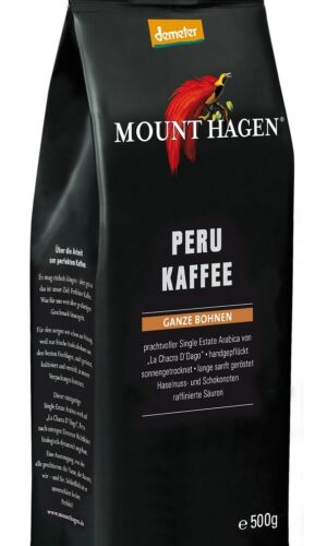 KAWA ZIARNISTA ARABICA 100 % PERU DEMETER BIO 500 g - MOUNT HAGEN