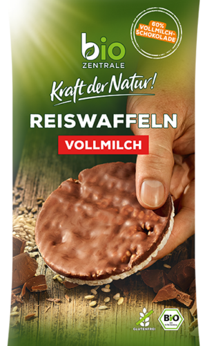 WAFLE RYŻOWE Z MLECZNĄ CZEKOLADĄ BEZGLUTENOWE BIO 100 g - BIO ZENTRALE