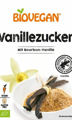 CUKIER Z WANILIĄ BOURBON BEZGLUTENOWY BIO (4 x 8 g) 32 g - BIOVEGAN