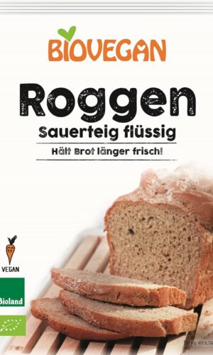 ZAKWAS CHLEBOWY ŻYTNI W PŁYNIE BIO 150 g - BIOVEGAN