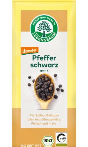 PIEPRZ CZARNY ZIARNISTY DEMETER BIO 50 g - LEBENSBAUM