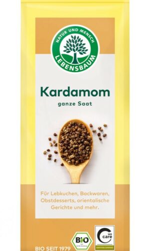 KARDAMON ZIARNO BIO 50 g - LEBENSBAUM