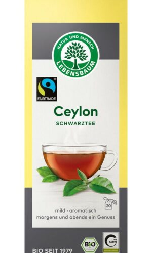 HERBATA CZARNA CEJLOŃSKA FAIR TRADE BIO (20 x 2 g) 40 g - LEBENSBAUM