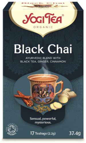HERBATA CZARNA Z IMBIREM I CYNAMONEM (BLACK CHAI) BIO (17 x 2,2 g) 37,4 g - YOGI TEA