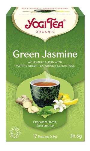 HERBATA ZIELONA JAŚMINOWA (GREEN JASMINE) BIO (17 x 1,8 g) 30,6 g - YOGI TEA