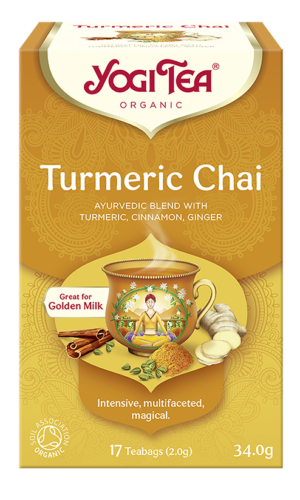 HERBATKA ZŁOTY CHAI Z KURKUMĄ (TURMERIC CHAI) BIO (17 x 2 g) 34 g - YOGI TEA