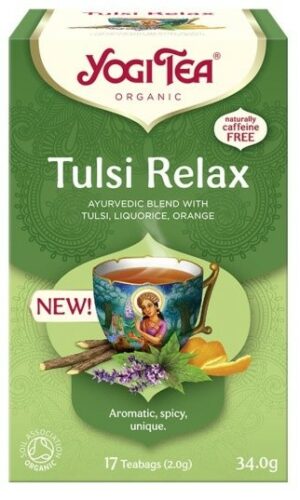 HERBATKA AJURWEDYJSKA TULSI RELAX BIO (17 x 2 g) 34 g - YOGI TEA