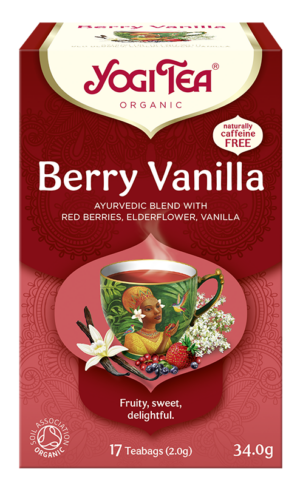 HERBATKA CZERWONE OWOCE - WANILIA (BERRY VANILLA) BIO (17 x 2 g) 34 g - YOGI TEA