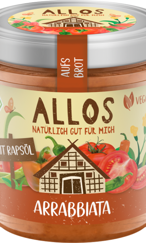 PASTA KREMOWA ARRABBIATA BEZGLUTENOWA BIO 140 g - ALLOS
