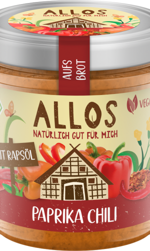 PASTA KREMOWA Z PAPRYKĄ I CHILI BEZGLUTENOWA BIO 140 g - ALLOS
