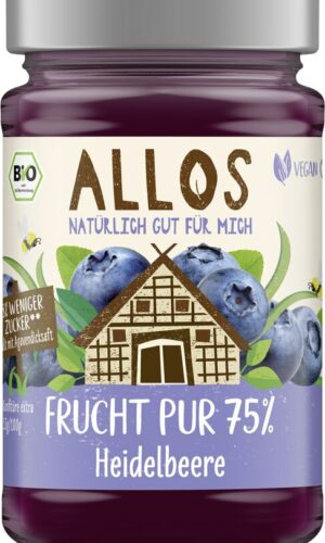 MUS JAGODOWY (75 % OWOCÓW) BIO 250 g - ALLOS