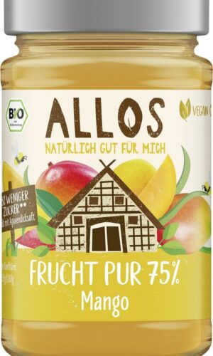 MUS Z MANGO (75 % OWOCÓW) BIO 250 g - ALLOS